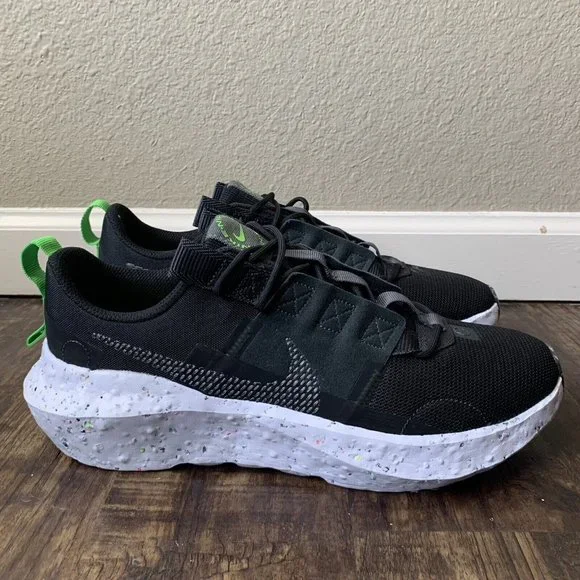 Nike Crater Impact Black Shoes - Size 9 Nike Crater Impact Shoes Black Iron Gray White Green DB2477  main image 2